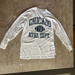 Abercrombie and Fitch Soft AF Collection Women Boyfriend Long Sleeve Tee White S